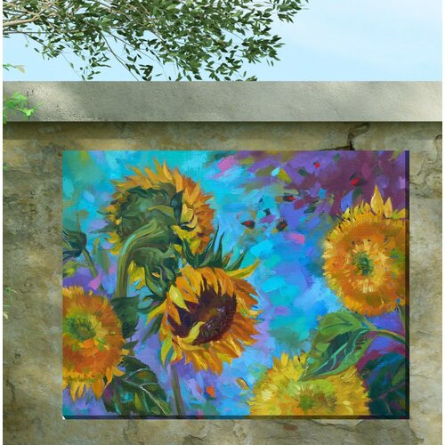 Rosalind Wheeler Ferdinand Sunflower Outdoor Wall Decor Reviews Wayfair